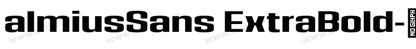 almiusSans ExtraBold字体转换